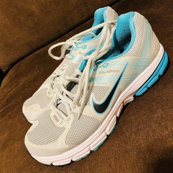 Excellent NIKE Structure 15 Running Shoes Womens 9.5 US 41 EUR Light Grey Turq. - Picture 8 of 11